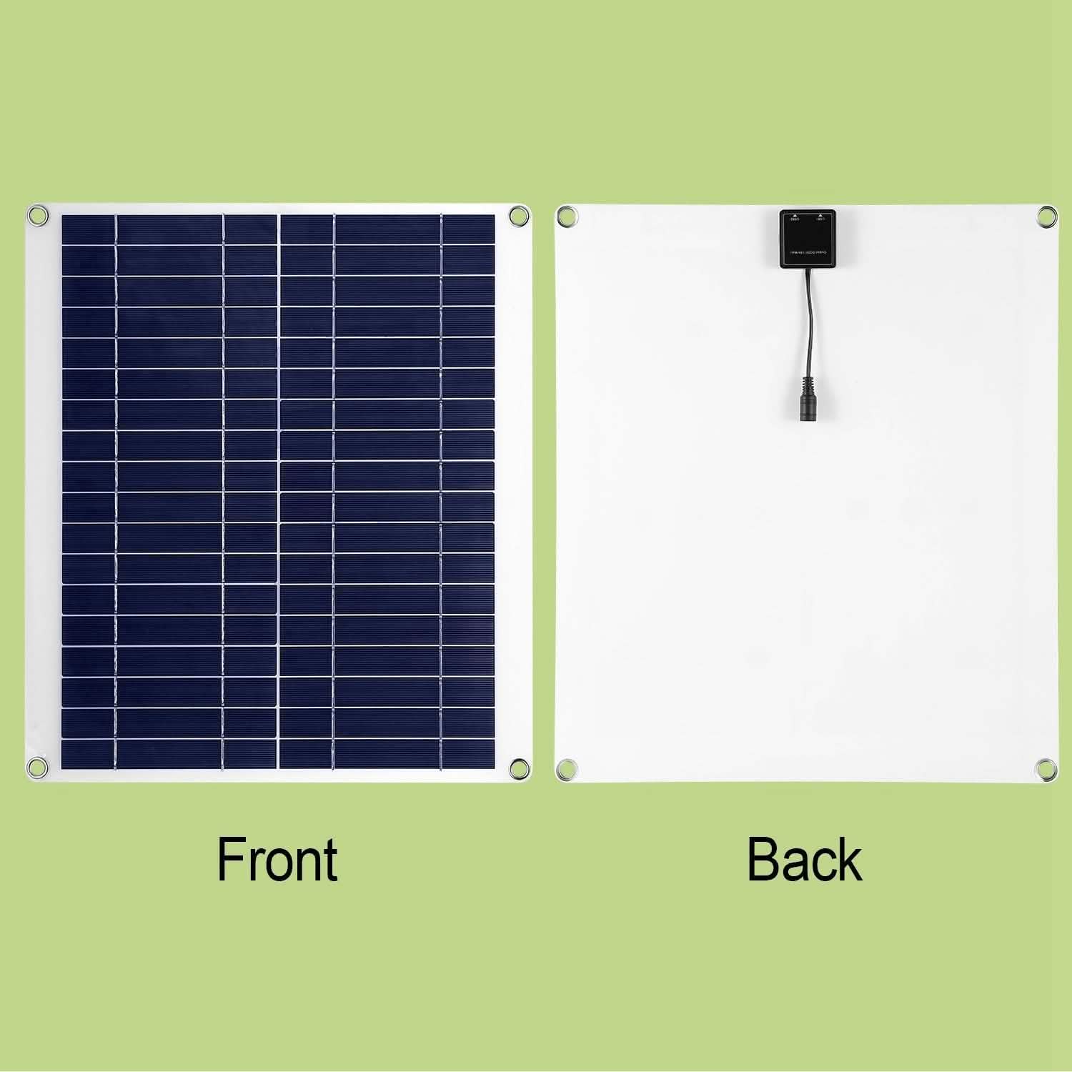 Outdoor Solar Panel 12V 25W Car Battery Charger Automotive - Tophatter Daily Deals