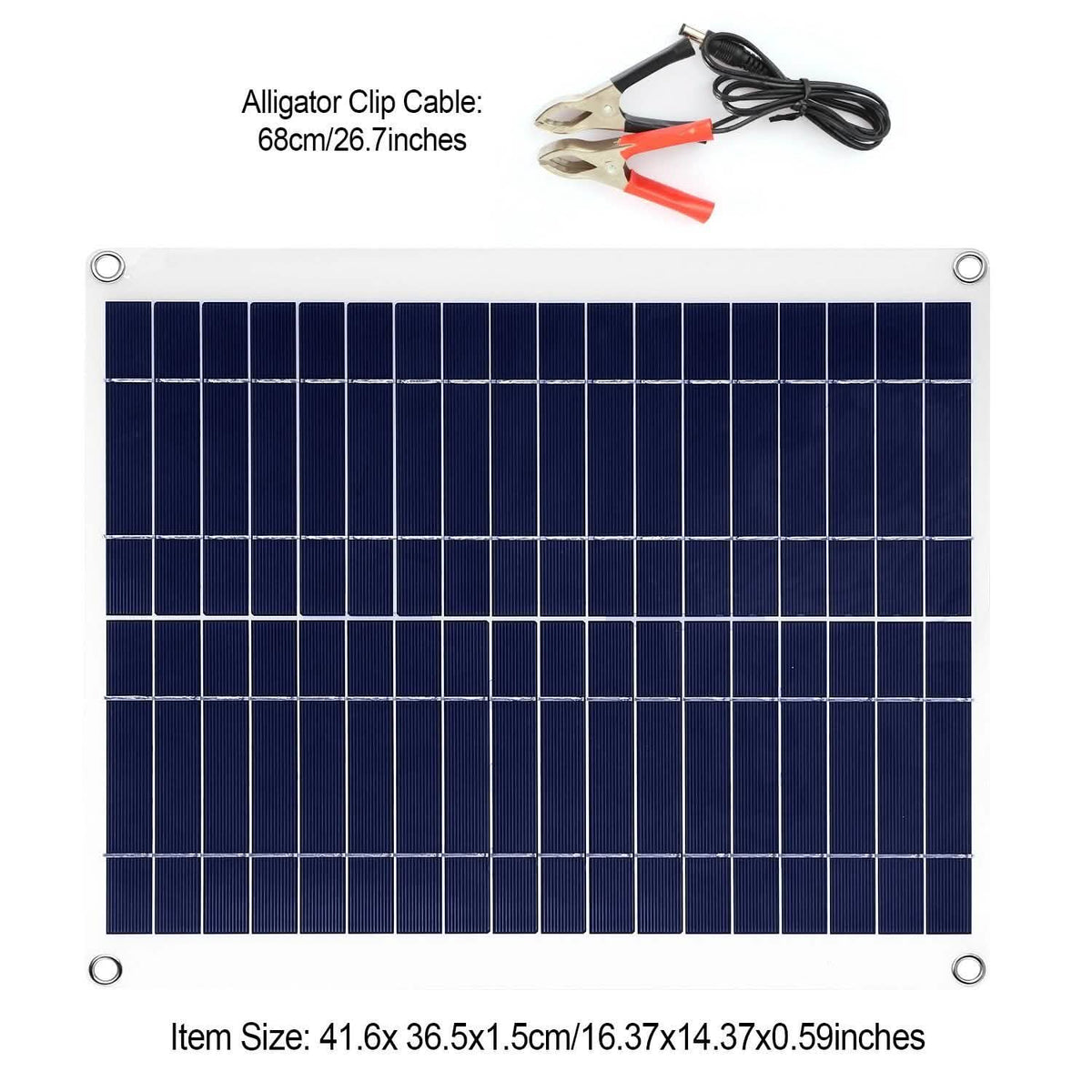 Outdoor Solar Panel 12V 25W Car Battery Charger Automotive - Tophatter Daily Deals