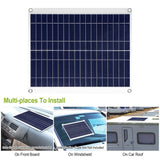 Outdoor Solar Panel 12V 25W Car Battery Charger Automotive - Tophatter Daily Deals