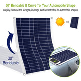 Outdoor Solar Panel 12V 25W Car Battery Charger Automotive - Tophatter Daily Deals