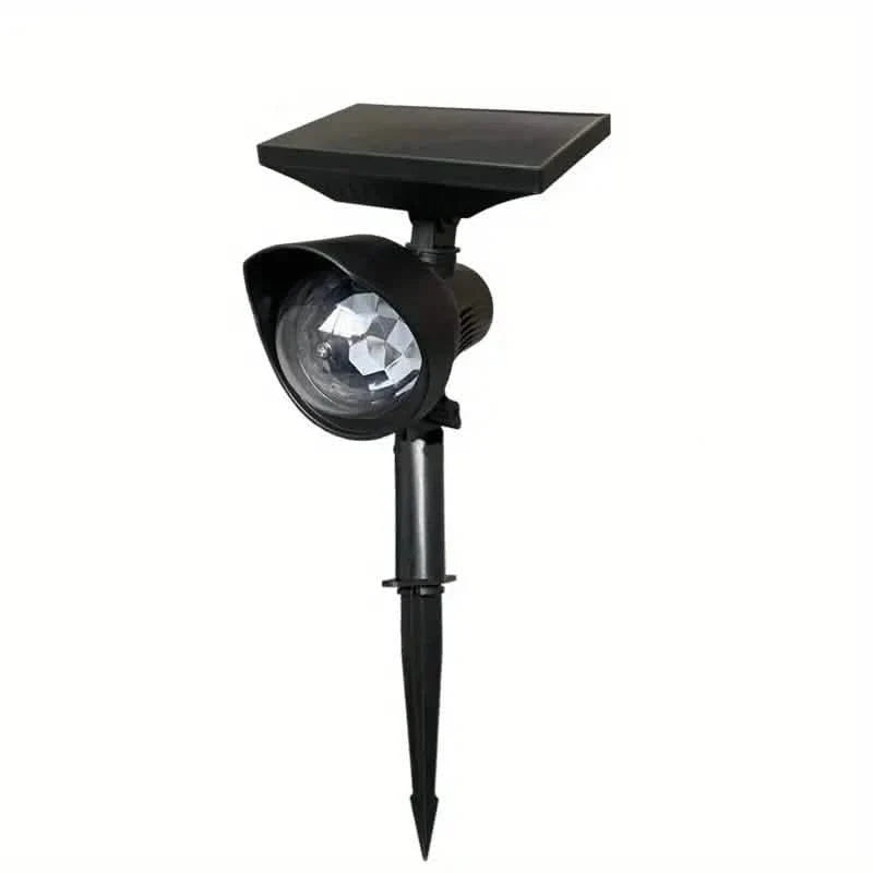 Outdoor Solar Rotating Color Projection Lamp Outdoor Lighting - Tophatter Daily Deals