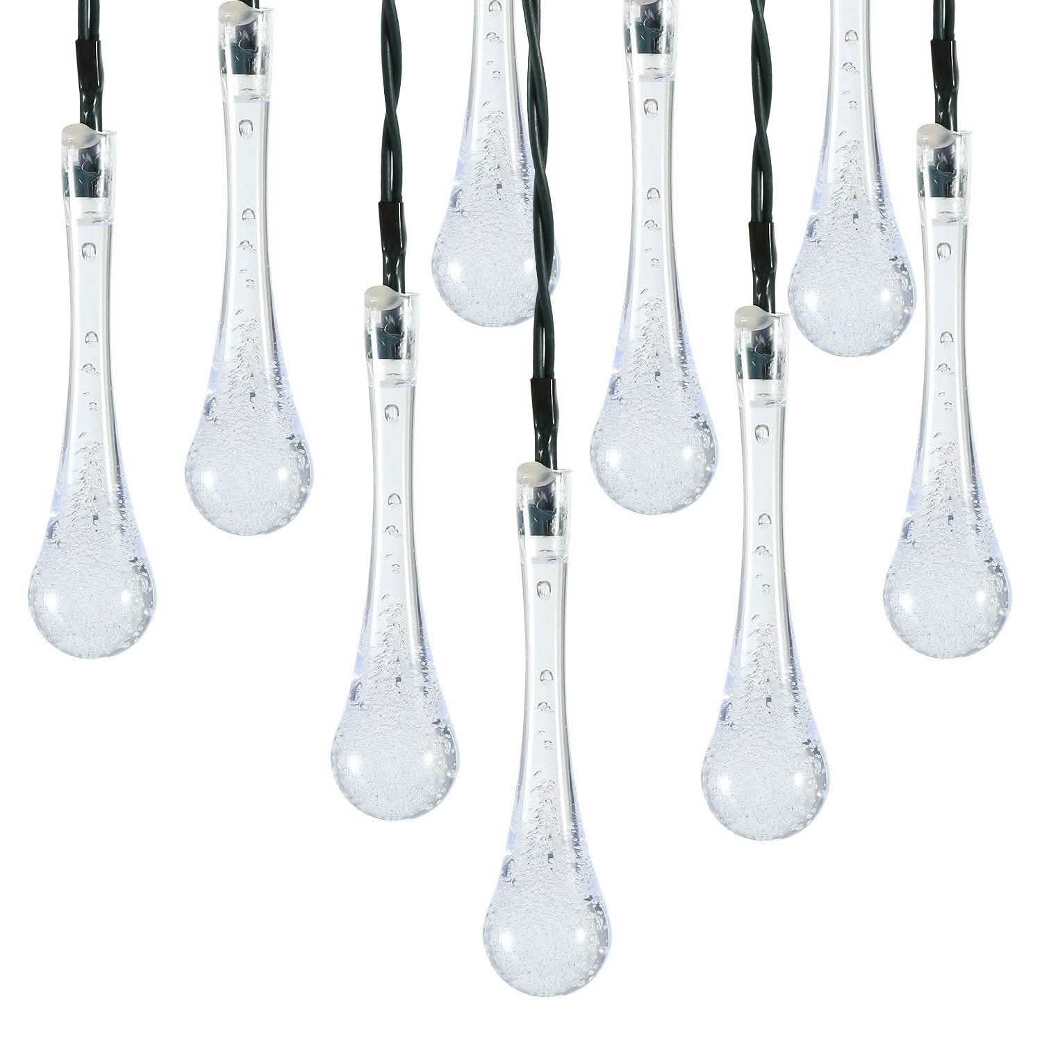 Outdoor Solar String Lights Cool White String & Fairy Lights - Tophatter Daily Deals