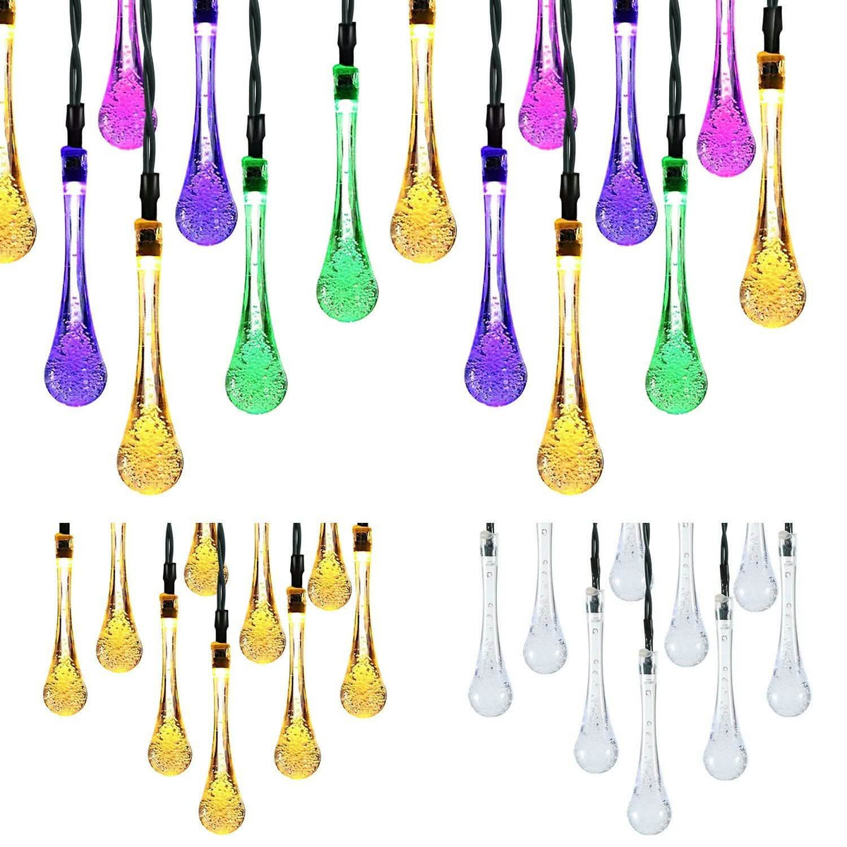 Outdoor Solar String Lights String & Fairy Lights - Tophatter Daily Deals