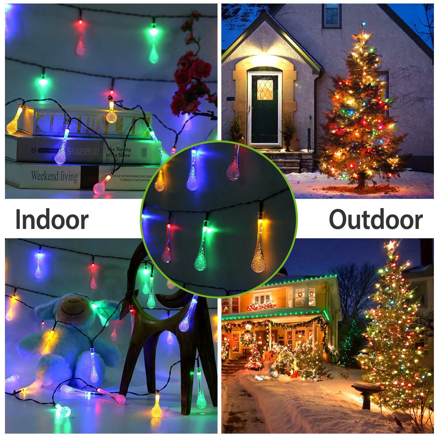 Outdoor Solar String Lights String & Fairy Lights - Tophatter Daily Deals