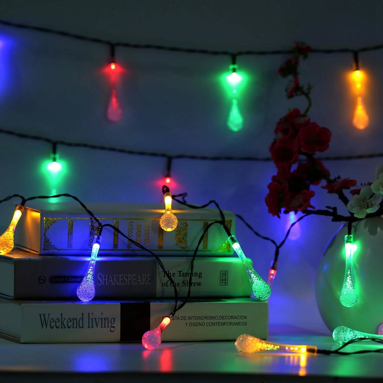 Outdoor Solar String Lights String & Fairy Lights - Tophatter Daily Deals