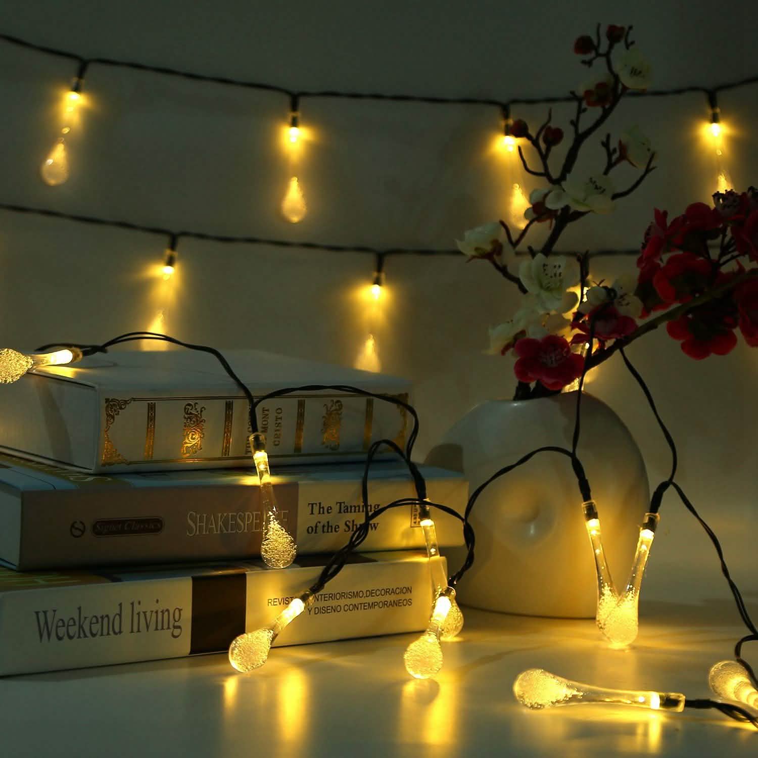 Outdoor Solar String Lights String & Fairy Lights - Tophatter Daily Deals