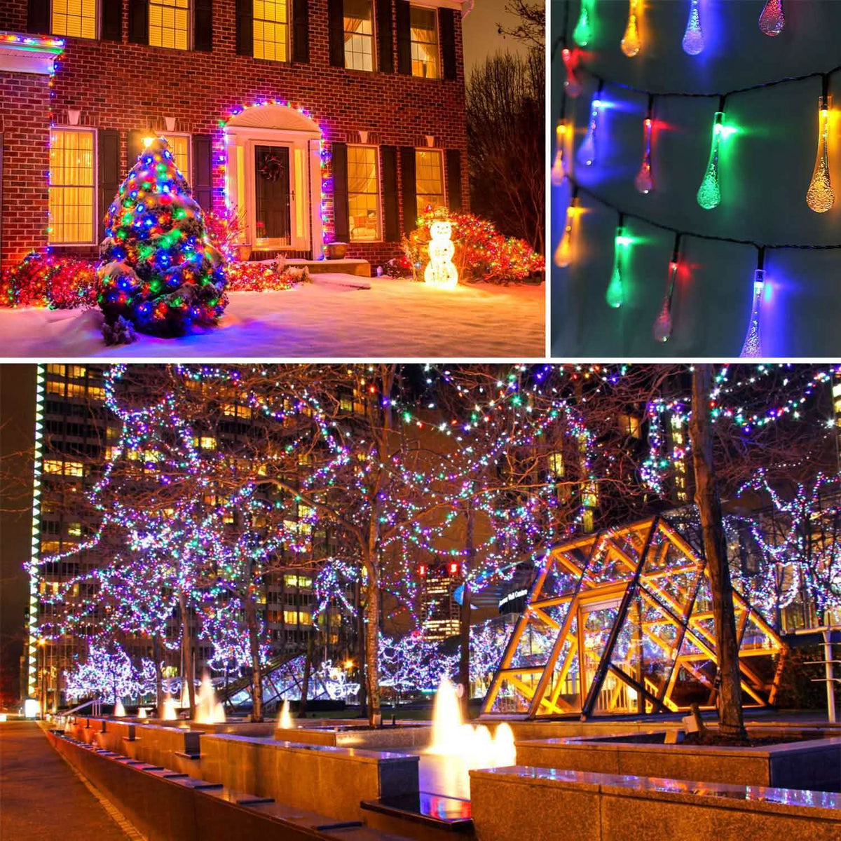 Outdoor Solar String Lights String & Fairy Lights - Tophatter Daily Deals