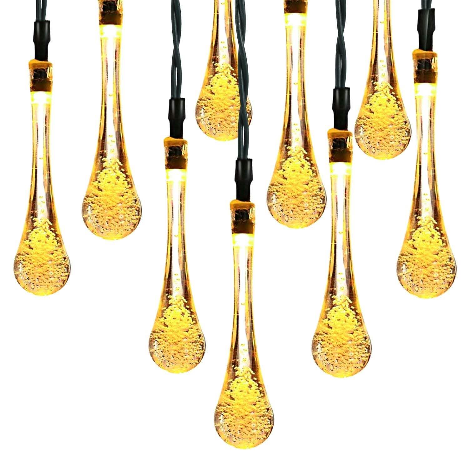 Outdoor Solar String Lights Warm White String & Fairy Lights - Tophatter Daily Deals