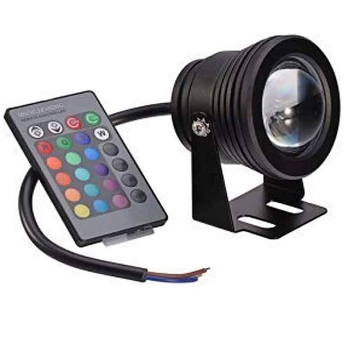 Outdoor Submersible Lights Remote-Controlled RGB 12 V LED Beads Black Outdoor Lighting - Tophatter Daily Deals