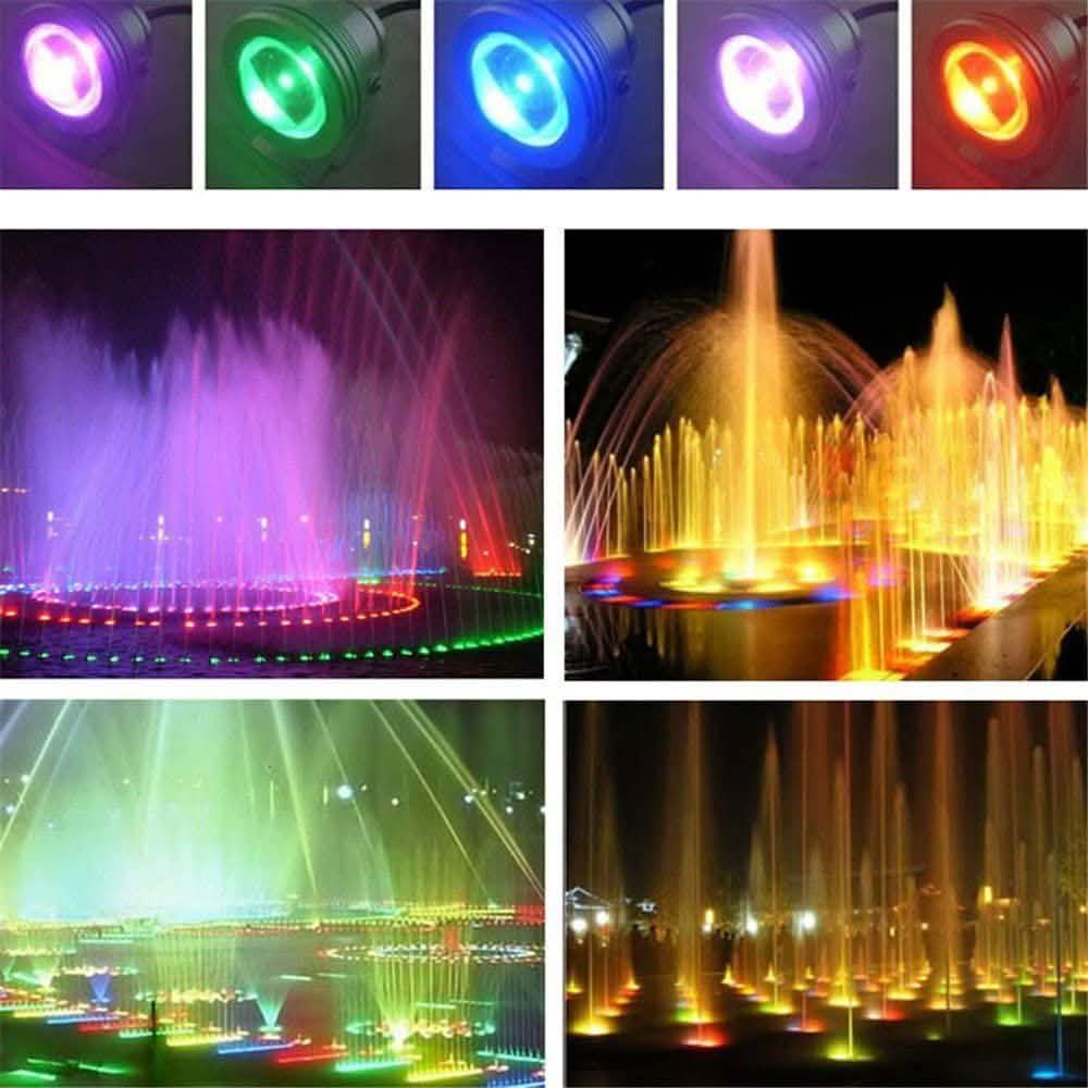 Outdoor Submersible Lights Remote-Controlled RGB 12 V LED Beads Outdoor Lighting - Tophatter Daily Deals