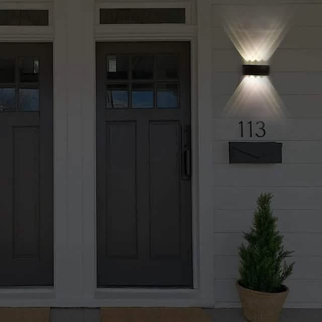Outdoor Waterproof Wall Light Outdoor Lighting - Tophatter Daily Deals