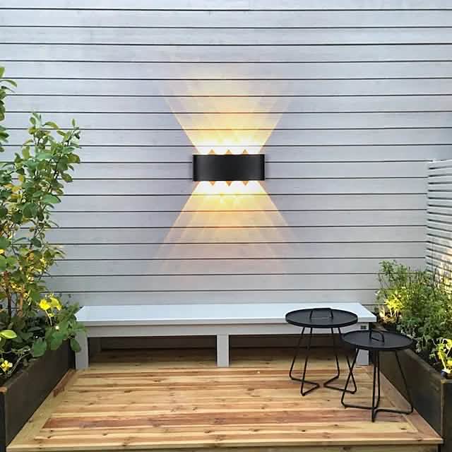 Outdoor Waterproof Wall Light Outdoor Lighting - Tophatter Daily Deals