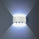 Outdoor Waterproof Wall Light White Cool White Outdoor Lighting - Tophatter Daily Deals