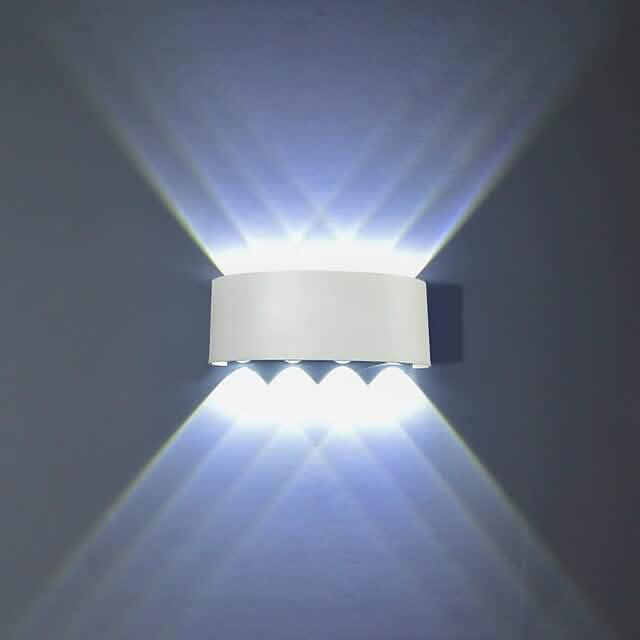 Outdoor Waterproof Wall Light White Cool White Outdoor Lighting - Tophatter Daily Deals