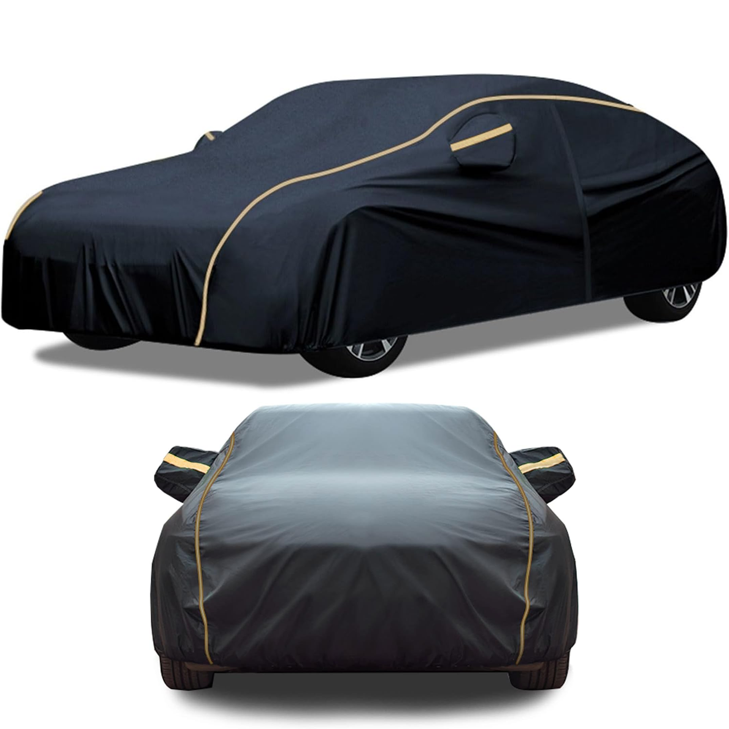 Outdoor Car Cover – All-Weather 6 Layer Protection with Wind Straps & UV Shield Outdoor car cover - Tophatter Daily Deals
