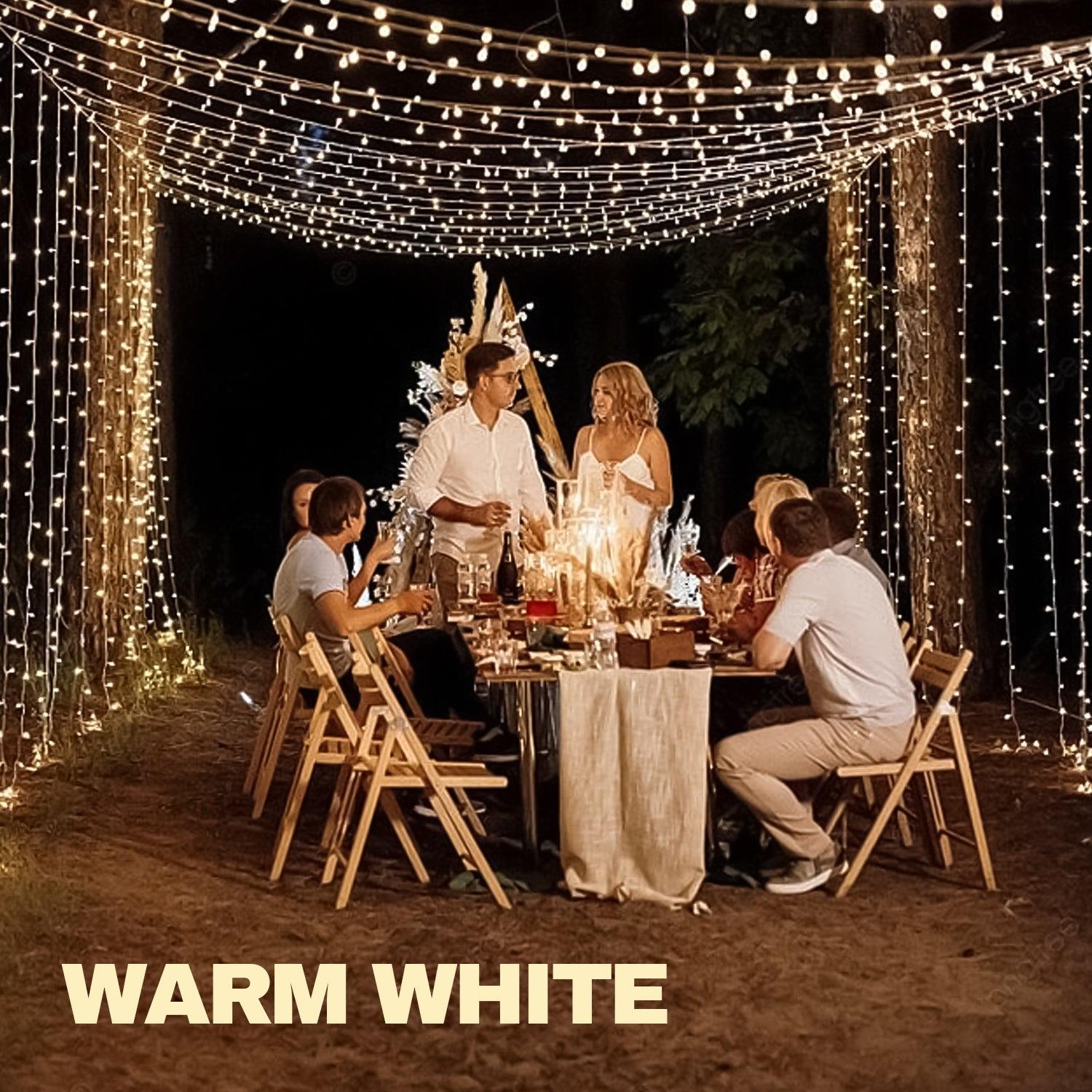 House Exterior Christmas Lights - 29.5ft/9m 240 LED Outdoor Fairy Lights Icicle Lights With 8 Modes For Window, Roof, Garden, Wall, Gazebo Christmas - Tophatter Daily Deals