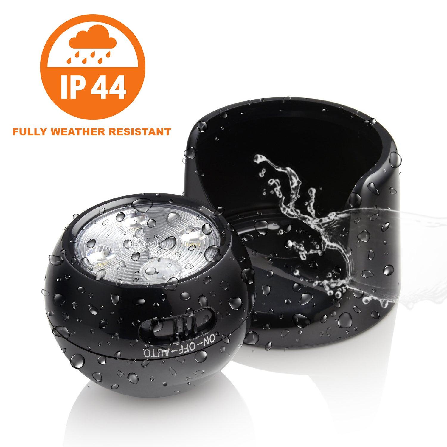 Motion Sensor Light - Battery Operated Motion Activated PIR Sensor Cordless Security Light Black Home - Tophatter Daily Deals