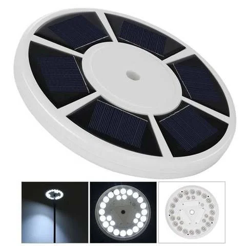 Solar Flagpole Light LED Topper Bright 700 Lumens Overnight - Tophatter Daily Deals