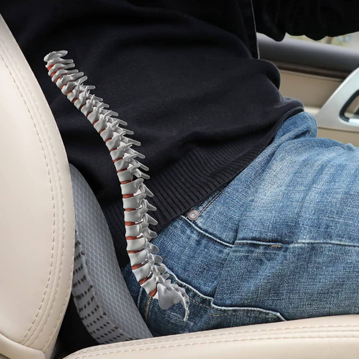 Car Booster Seat Cushion Memory Foam 3.5 Inch Posture - Tophatter Daily Deals