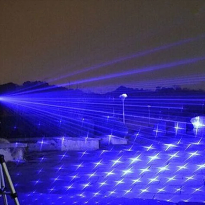 Blue Laser Torch 450Nm Tactical Flashlight Survival Gear - Tophatter Daily Deals
