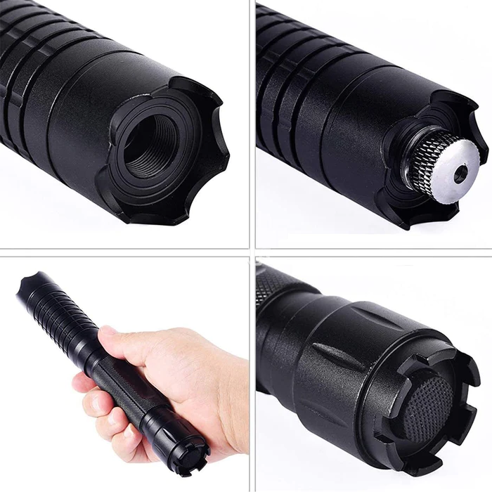 Blue Laser Torch 450Nm Tactical Flashlight Survival Gear - Tophatter Daily Deals