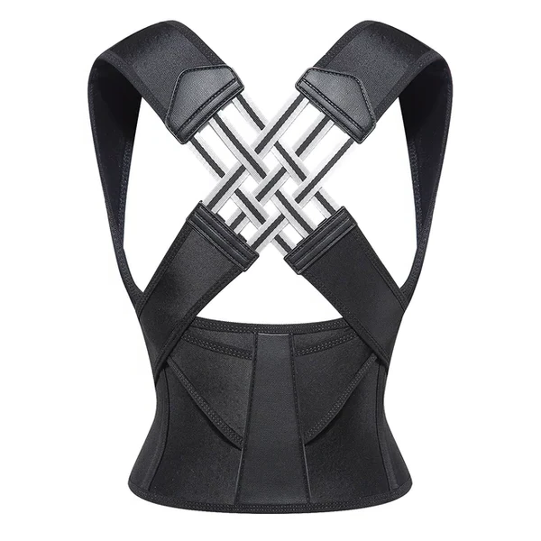 Posture Corrector Brace Discreet Back Support Fall 2025 Black - Tophatter Daily Deals