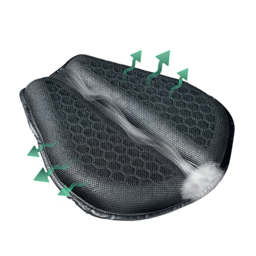 Motorcycle Gel Seat Pad Honeycomb Petal Design Long Ride - Tophatter Daily Deals