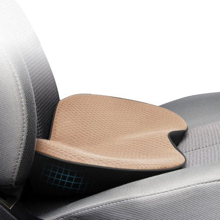 Car Seat Cushion Height Boosting Pad For Shorter Drivers Beige - Tophatter Daily Deals