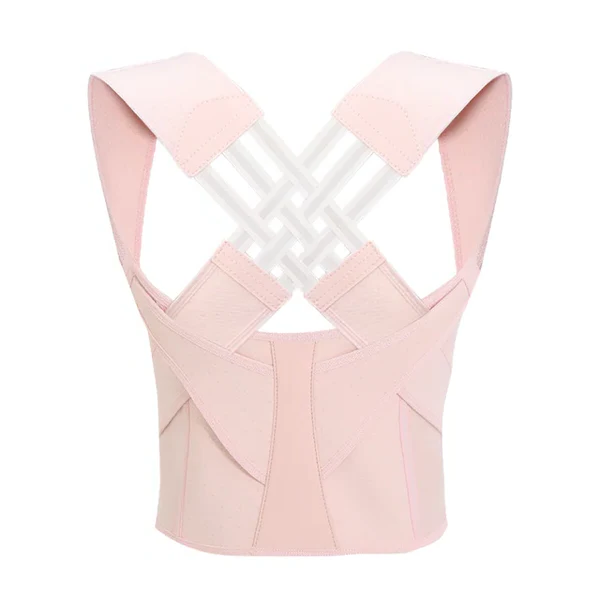 Posture Corrector Brace Discreet Back Support Fall 2025 Pink - Tophatter Daily Deals
