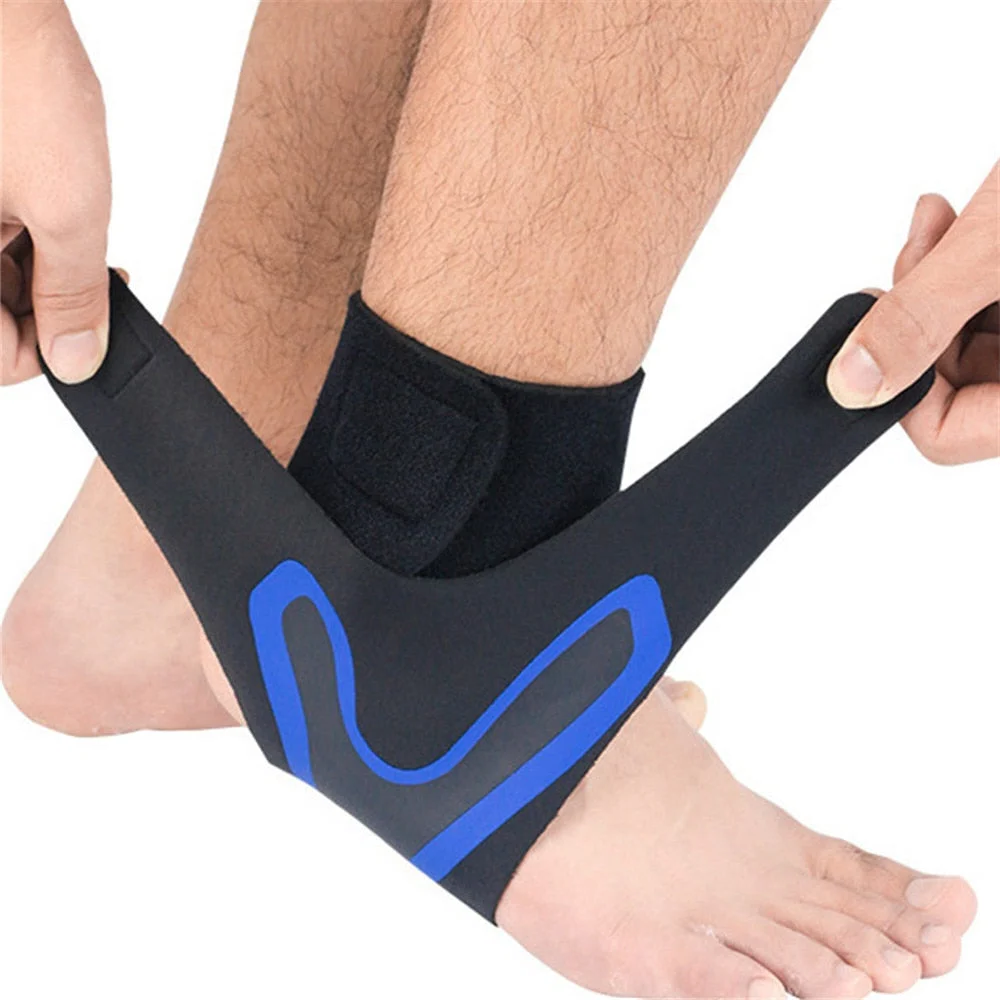Ankle Compression X Wrap Brace Sleeve Support Pain Relief Blue - Tophatter Daily Deals