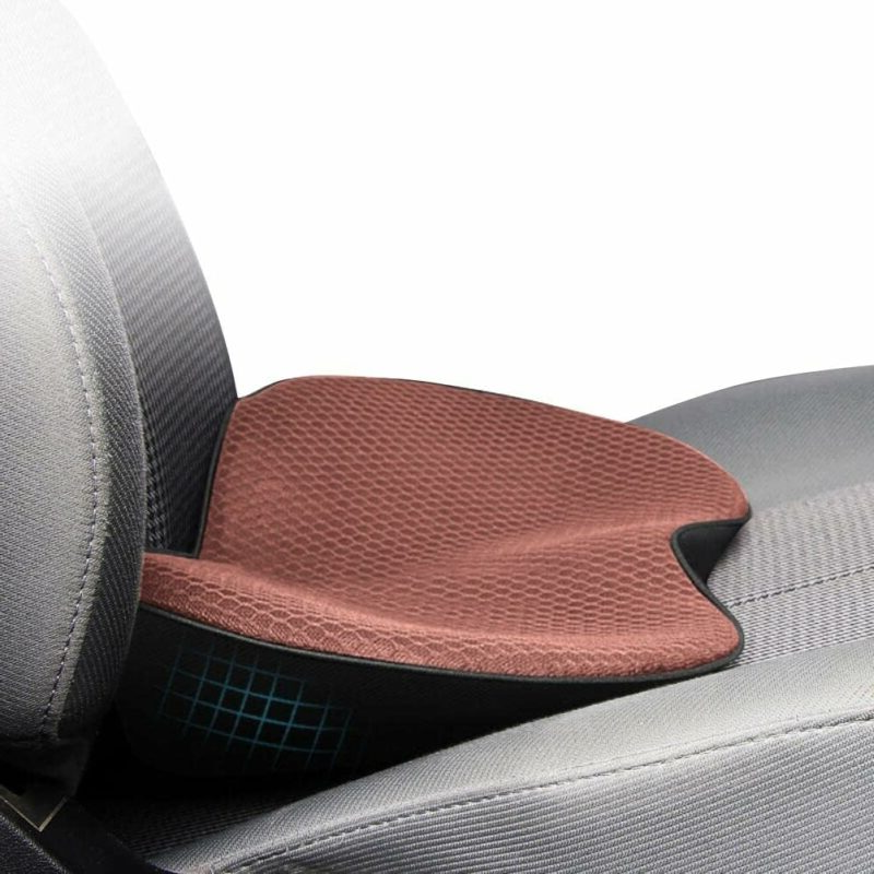 Car Seat Cushion Height Boosting Pad For Shorter Drivers Brown - Tophatter Daily Deals