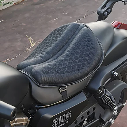 Motorcycle Gel Seat Pad Honeycomb Petal Design Long Ride - Tophatter Daily Deals