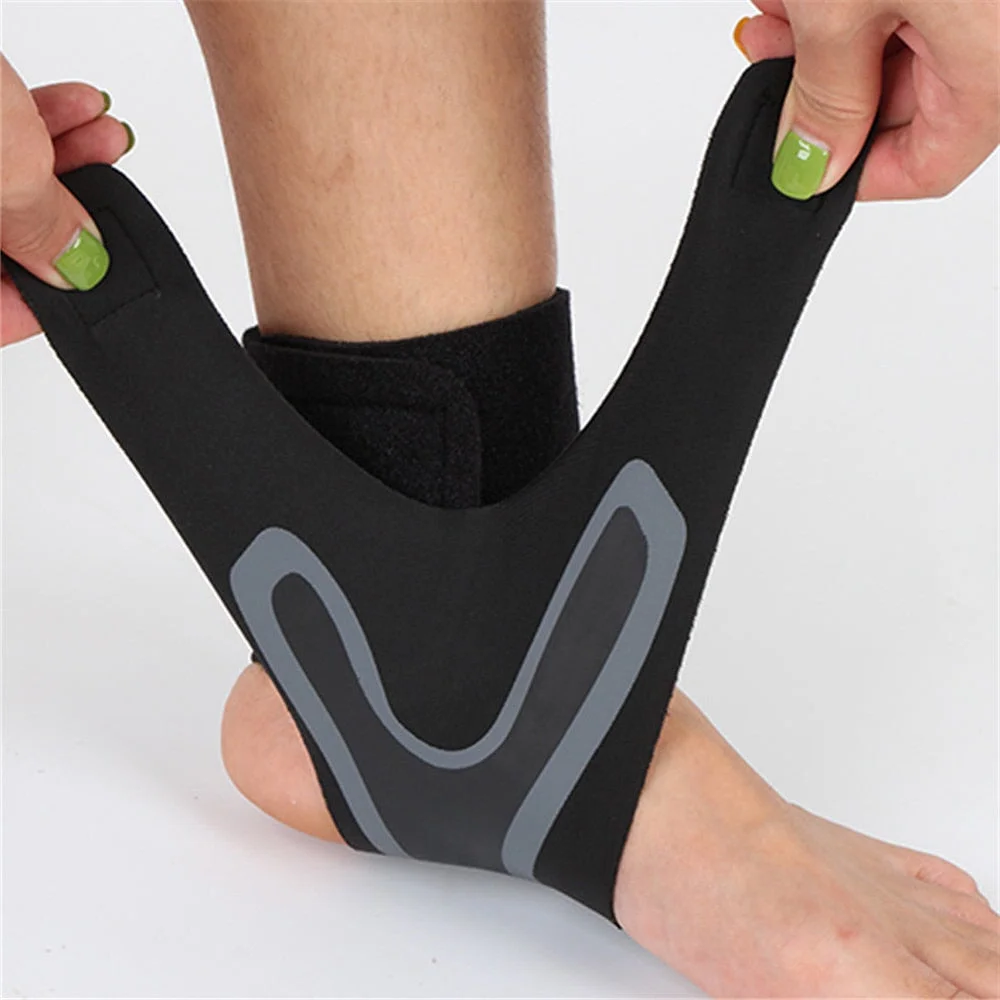 Ankle Compression X Wrap Brace Sleeve Support Pain Relief Black - Tophatter Daily Deals