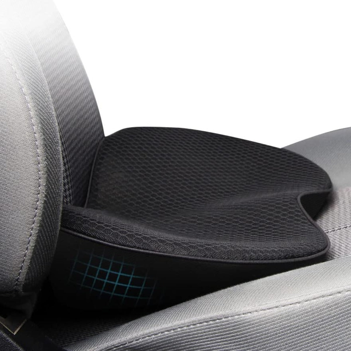 Car Booster Seat Cushion Memory Foam 3.5 Inch Posture Black - Tophatter Daily Deals