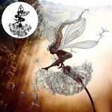 Fairy Steel Garden Sculpture Laser Cut Outdoor Decor Bent Fairy - Tophatter Daily Deals