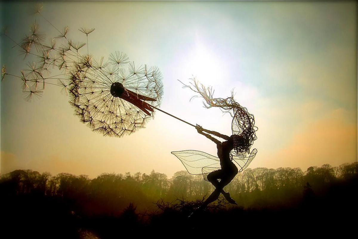Garden Sculpture Metal Fairy Stake Cottage Fall 2025 Accent - Tophatter Daily Deals