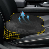 Car Seat Cushion Height Boosting Pad For Shorter Drivers Black - Tophatter Daily Deals
