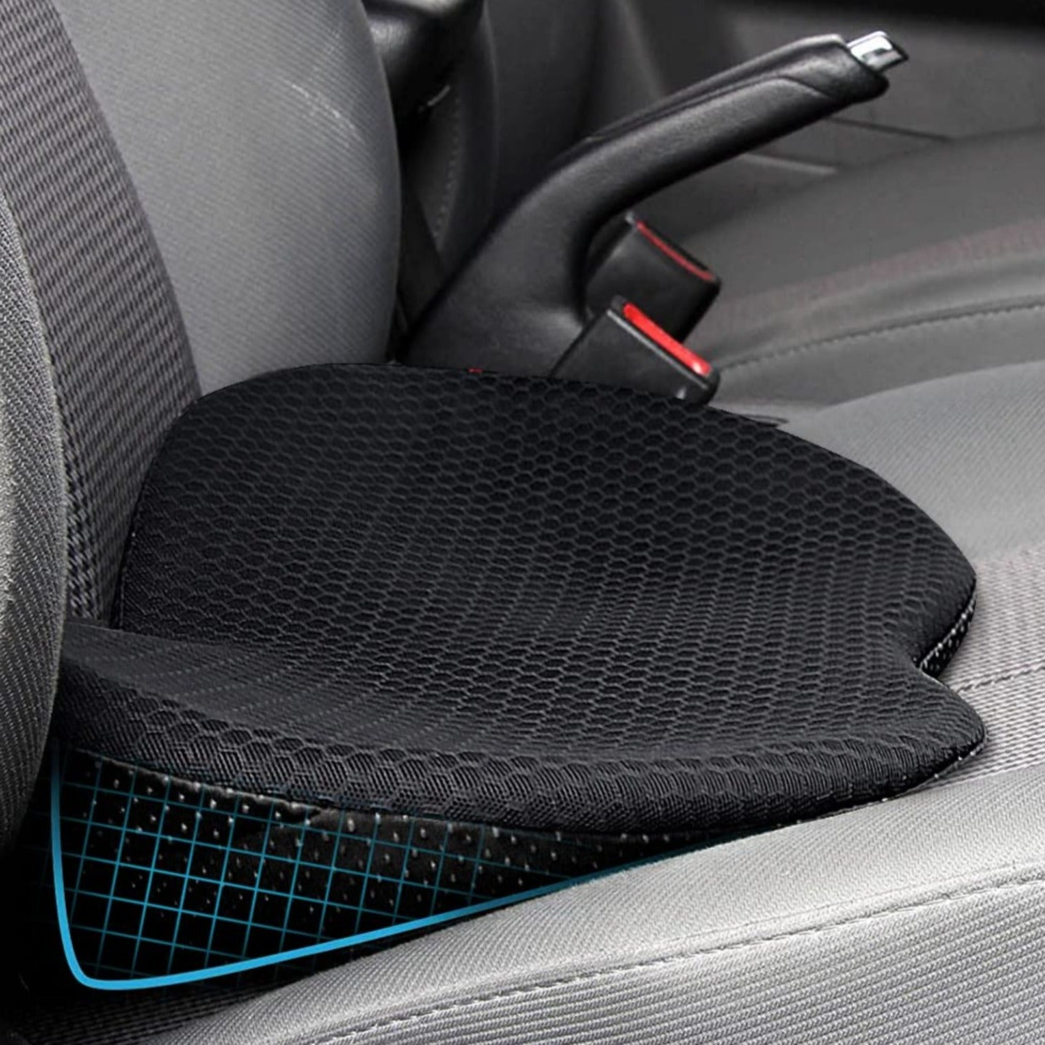 Car Booster Seat Cushion Memory Foam 3.5 Inch Posture - Tophatter Daily Deals