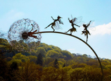 Garden Sculpture Metal Fairy Stake Cottage Fall 2025 Accent Big Adventurel - Tophatter Daily Deals