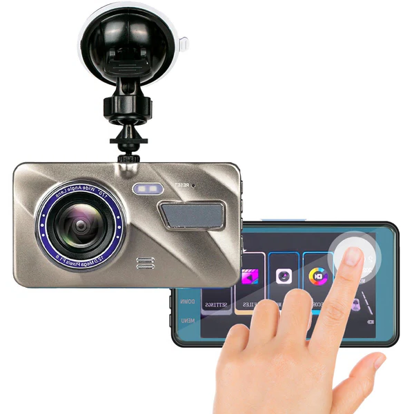 Dash Cam Dual Lens 1080P Night Vision Compact Car Recorder - Tophatter Daily Deals