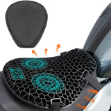 Motorcycle Gel Seat Pad Honeycomb Petal Design Long Ride - Tophatter Daily Deals
