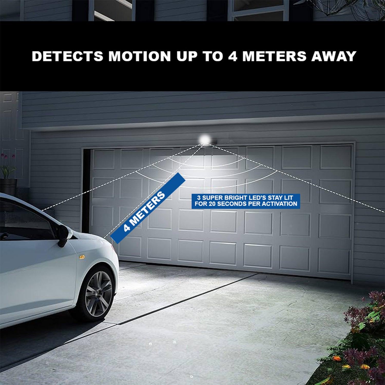 Motion Sensor Light - Battery Operated Motion Activated PIR Sensor Cordless Security Light Home - Tophatter Daily Deals