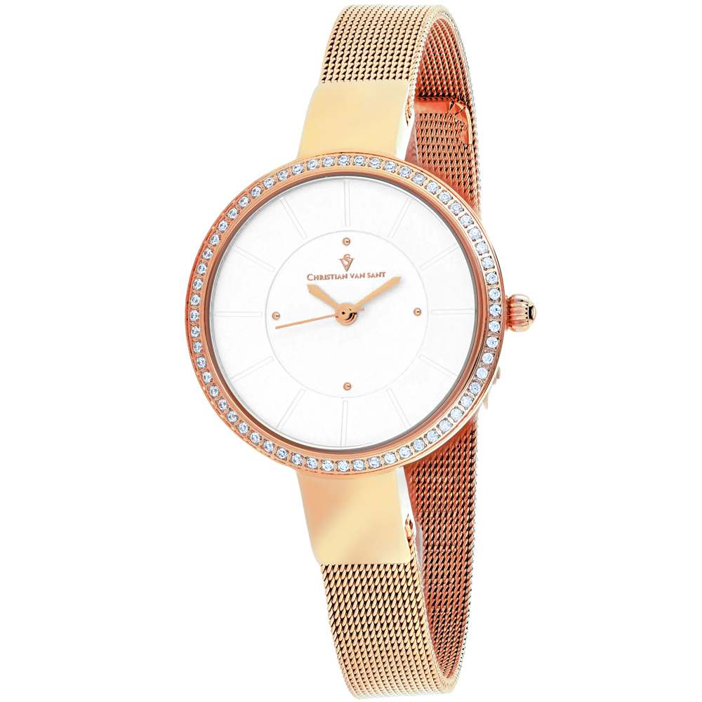 Christian Van Sant Women's Reign // CV0221 Silver Watches - Tophatter Daily Deals