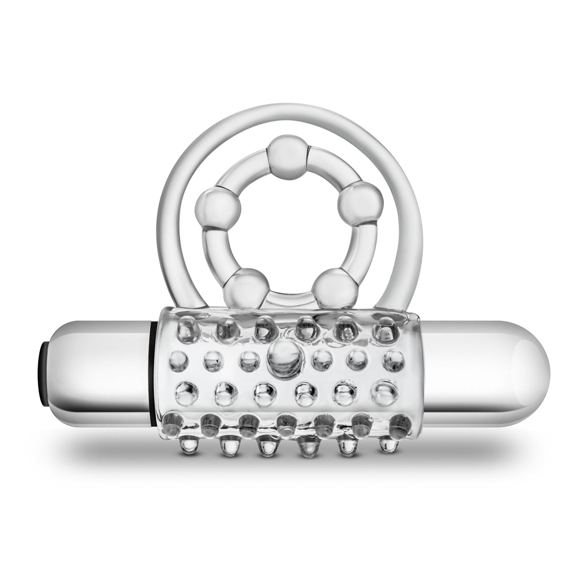Stay Hard Vibrating Super Clitifier - Vibrating Cock Ring - Clear > Cock Ring > Vibrating - Tophatter Daily Deals