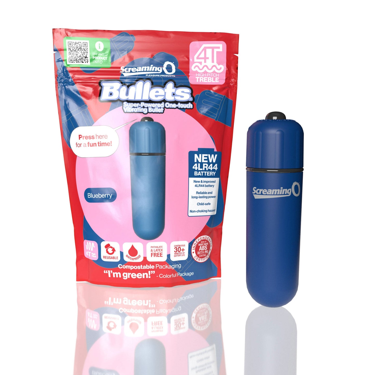 Bullets 4T High Pitch Treble (Blueberry) > Vibrators > Mini Vibrators - Tophatter Daily Deals