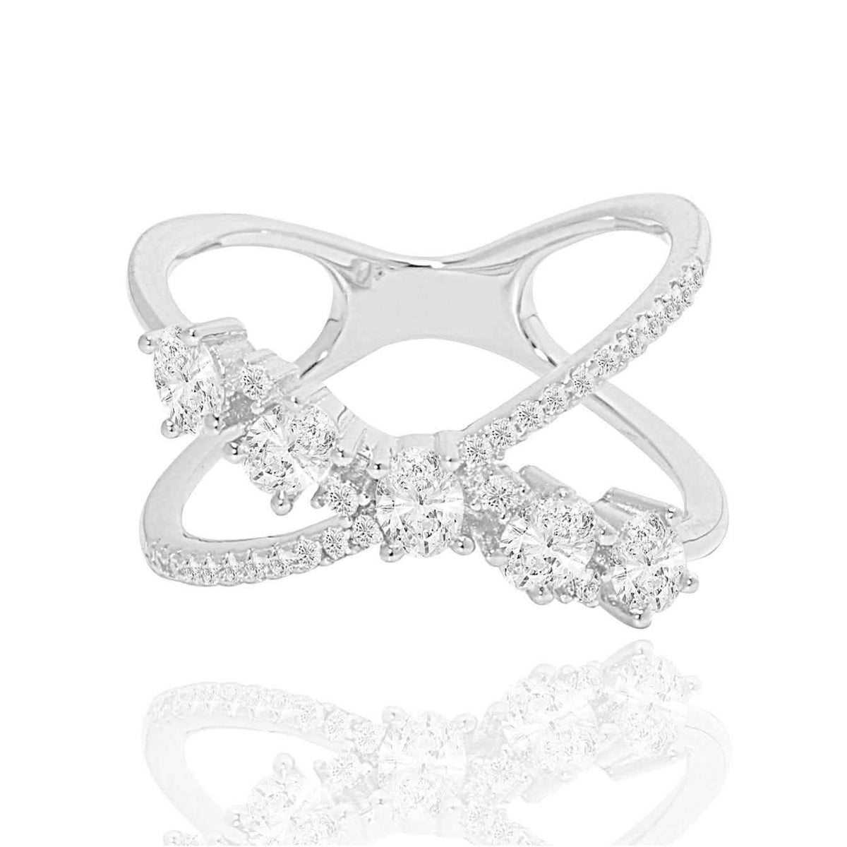 Oval Design Mini X Ring 9 Rings - Tophatter Daily Deals
