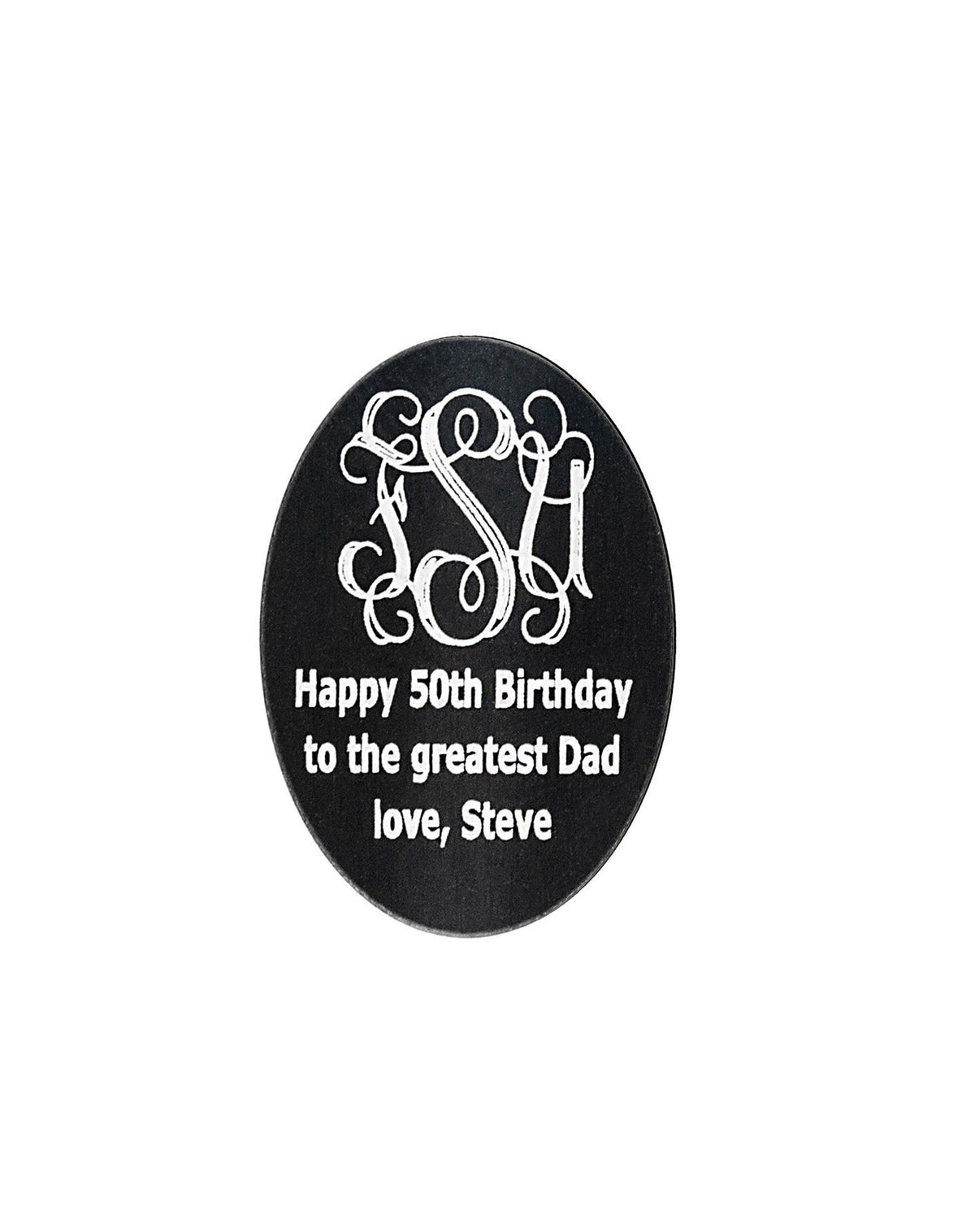 Custom Cane Engraving - Oval Black Anodized Aluminum Walking Cane Engraving - Tophatter Daily Deals