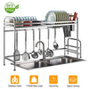 Over Sink Dish Drying Rack with Cutlery Holder Kitchen Storage - Tophatter Daily Deals