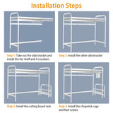 Over Sink Dish Drying Rack with Cutlery Holder Kitchen Storage - Tophatter Daily Deals