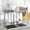 Over Sink Dish Drying Rack with Cutlery Holder Kitchen Storage - Tophatter Daily Deals